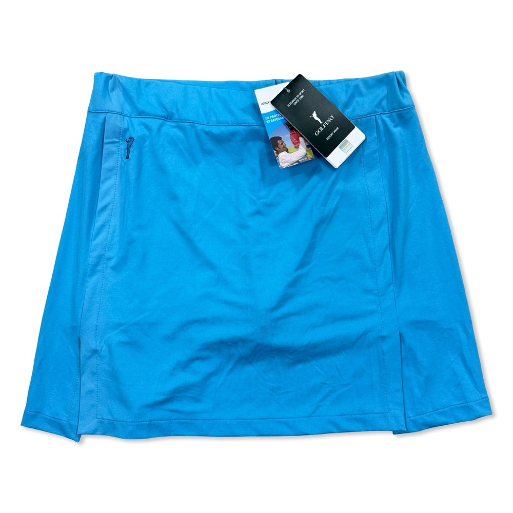 Golfino Skort‎ Short Women's 8 Blue Activewear Performance Golf Preppy NWT